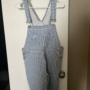 London London plaid overalls